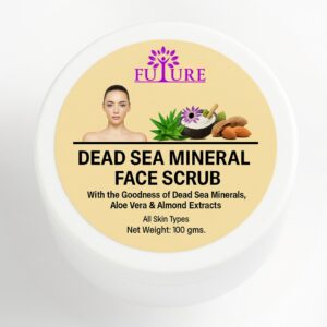 FUTURE Dead Sea Mineral Face Scrub with Aloe Vera & Almond Extracts – 100 gm